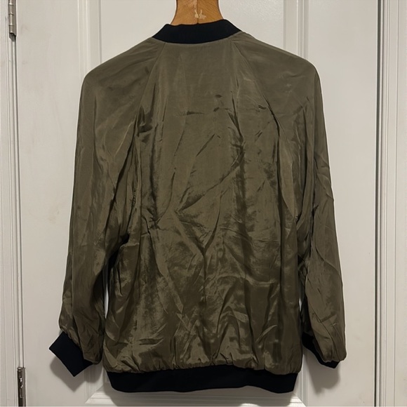 ZARA Reversible Lightweight Jacket-Olive Green & Black - Picture 5 of 8